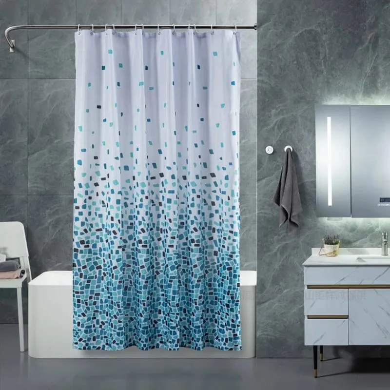 1 PC Waterproof ShCurtain-ower (3768)Gradient