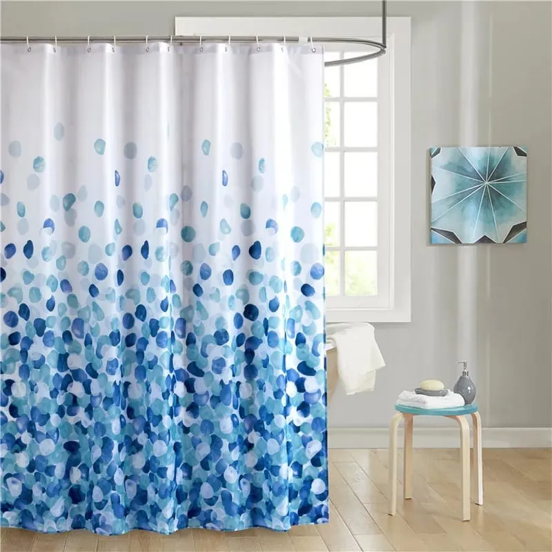 1 PC Waterproof ShCurtain-ower (3768)Gradient