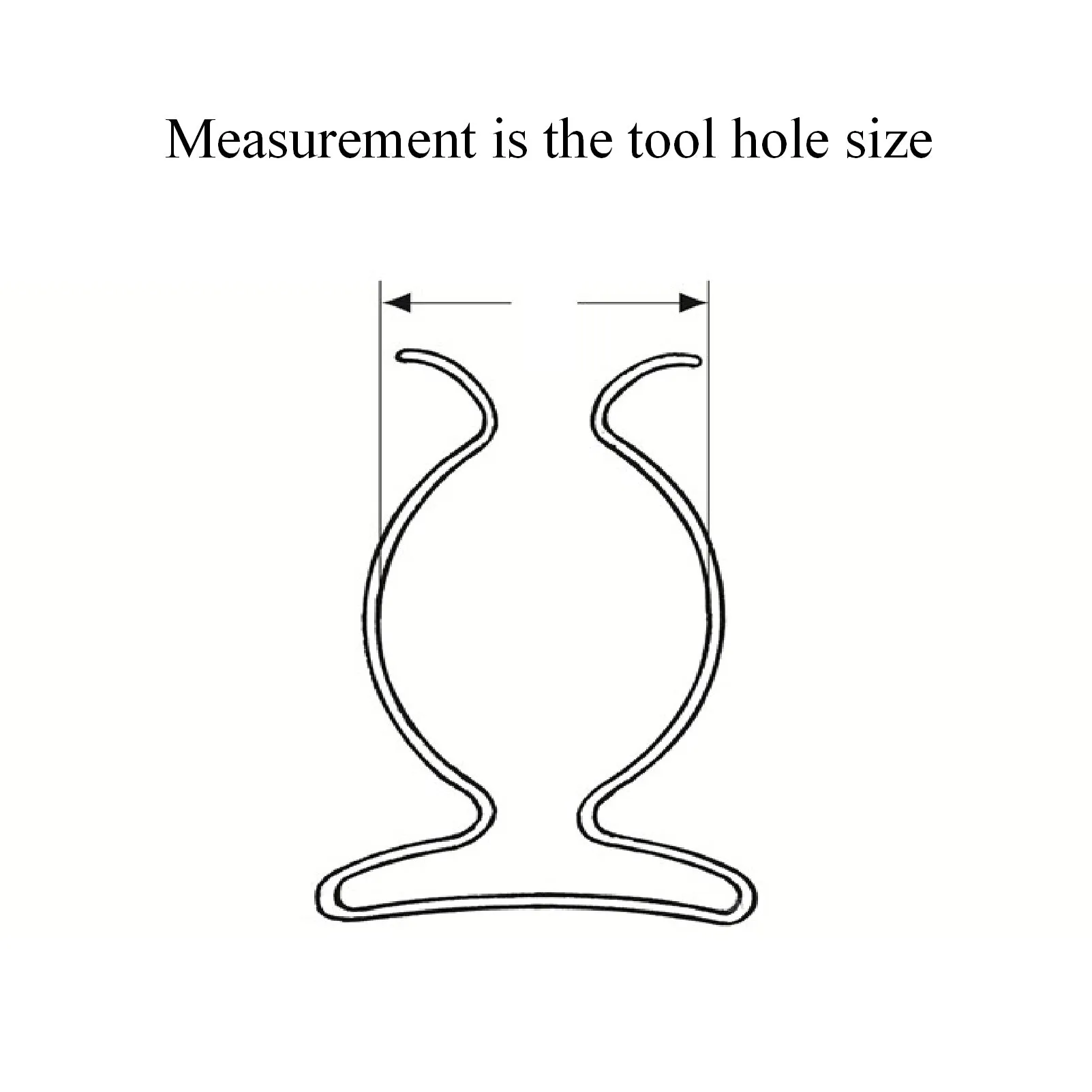 10 x Tool Spring Terry Storage Clips