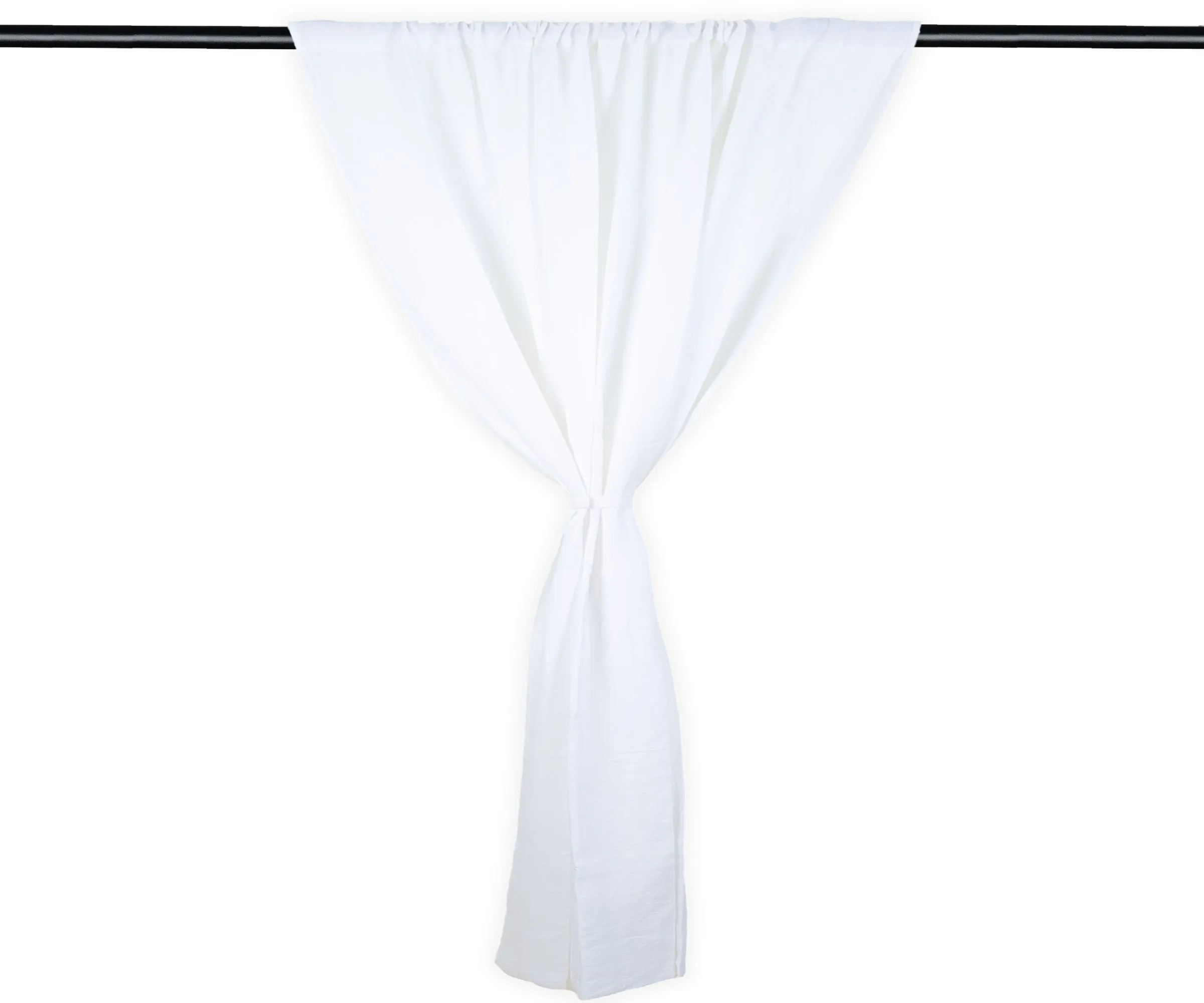 100 % Linen Curtains - White Curtains