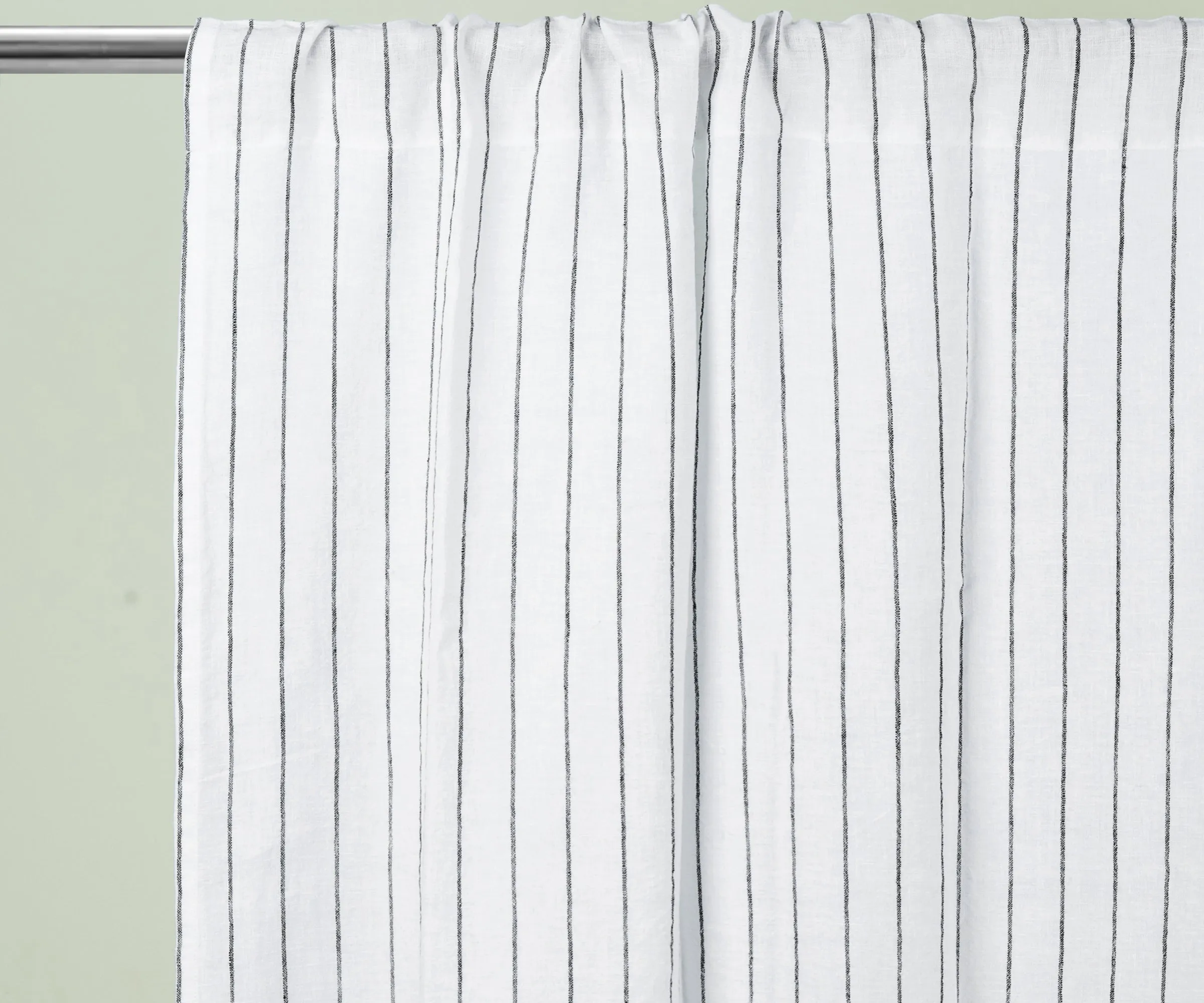 100 % Linen Curtains - White Curtains