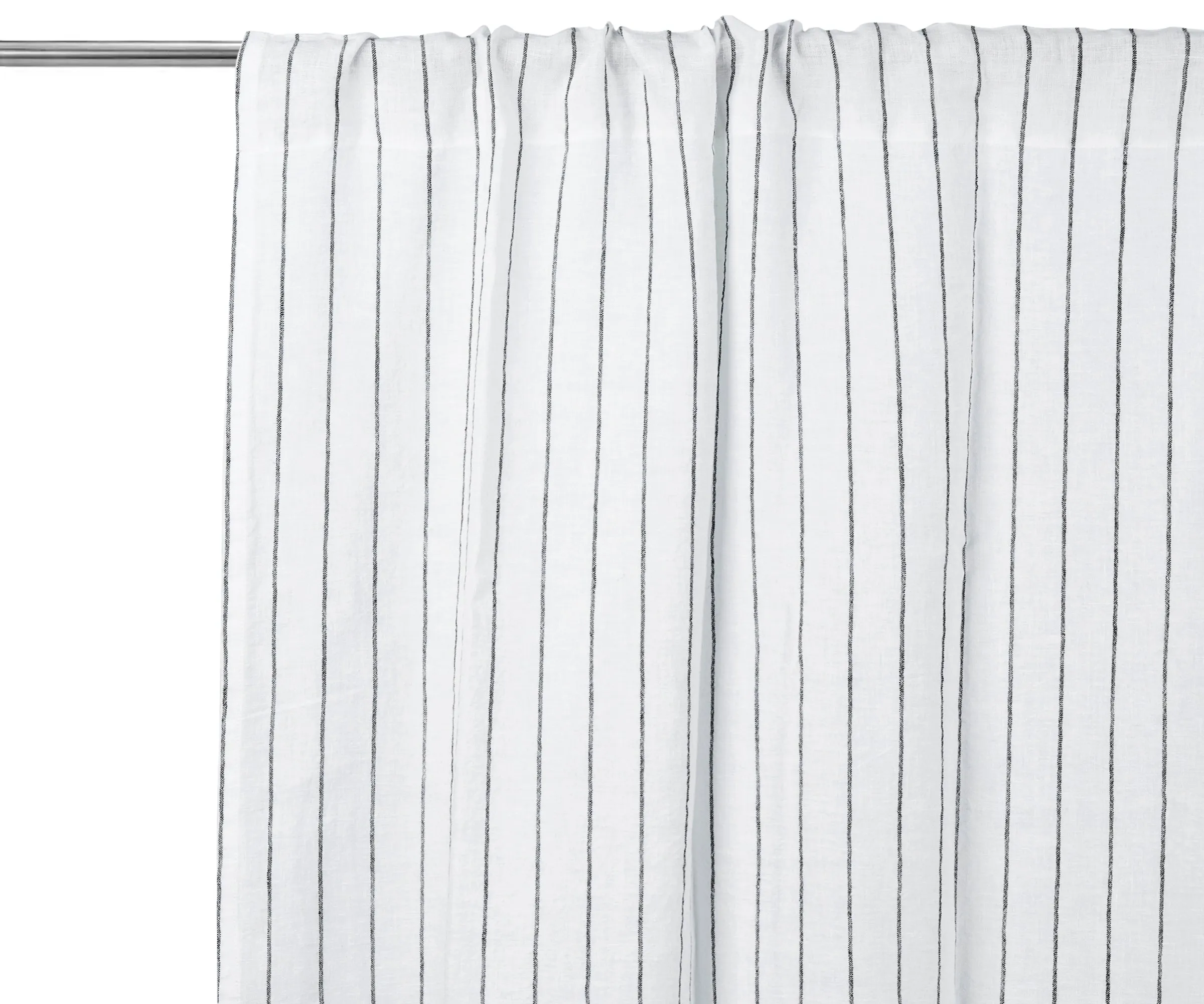 100 % Linen Curtains - White Curtains