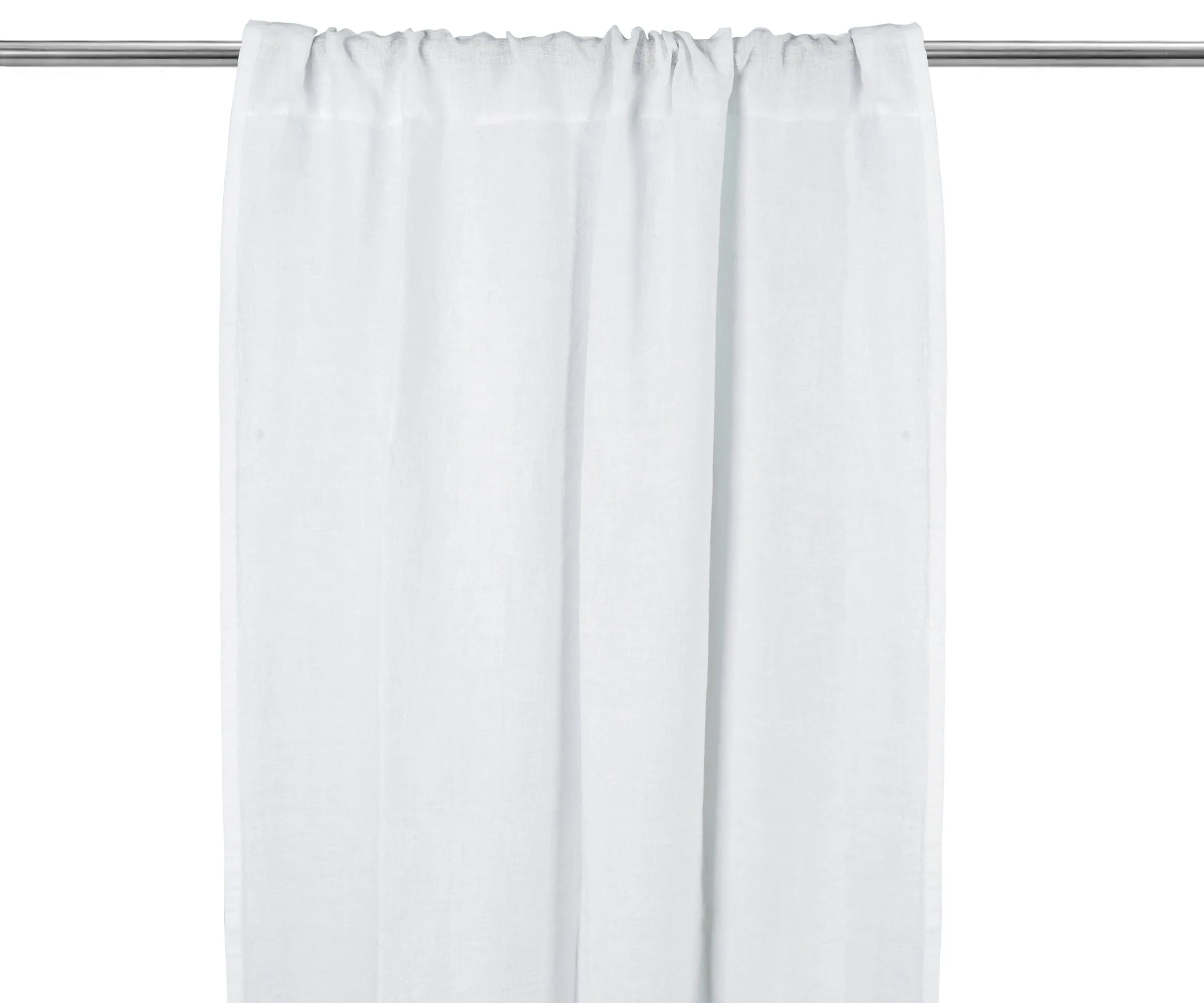 100 % Linen Curtains - White Curtains