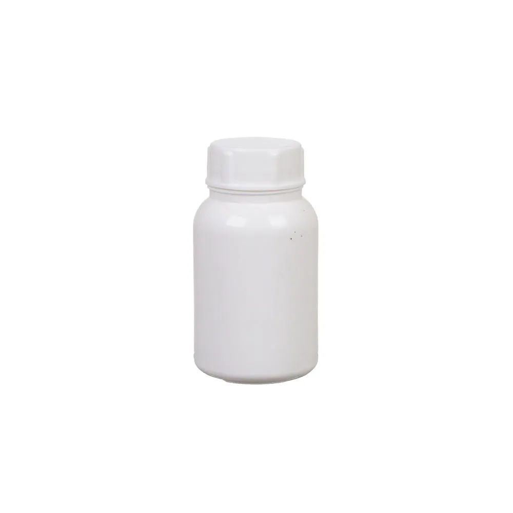 125ml Tablet Bottle Plastic Container with White Cap and Seal 38mm