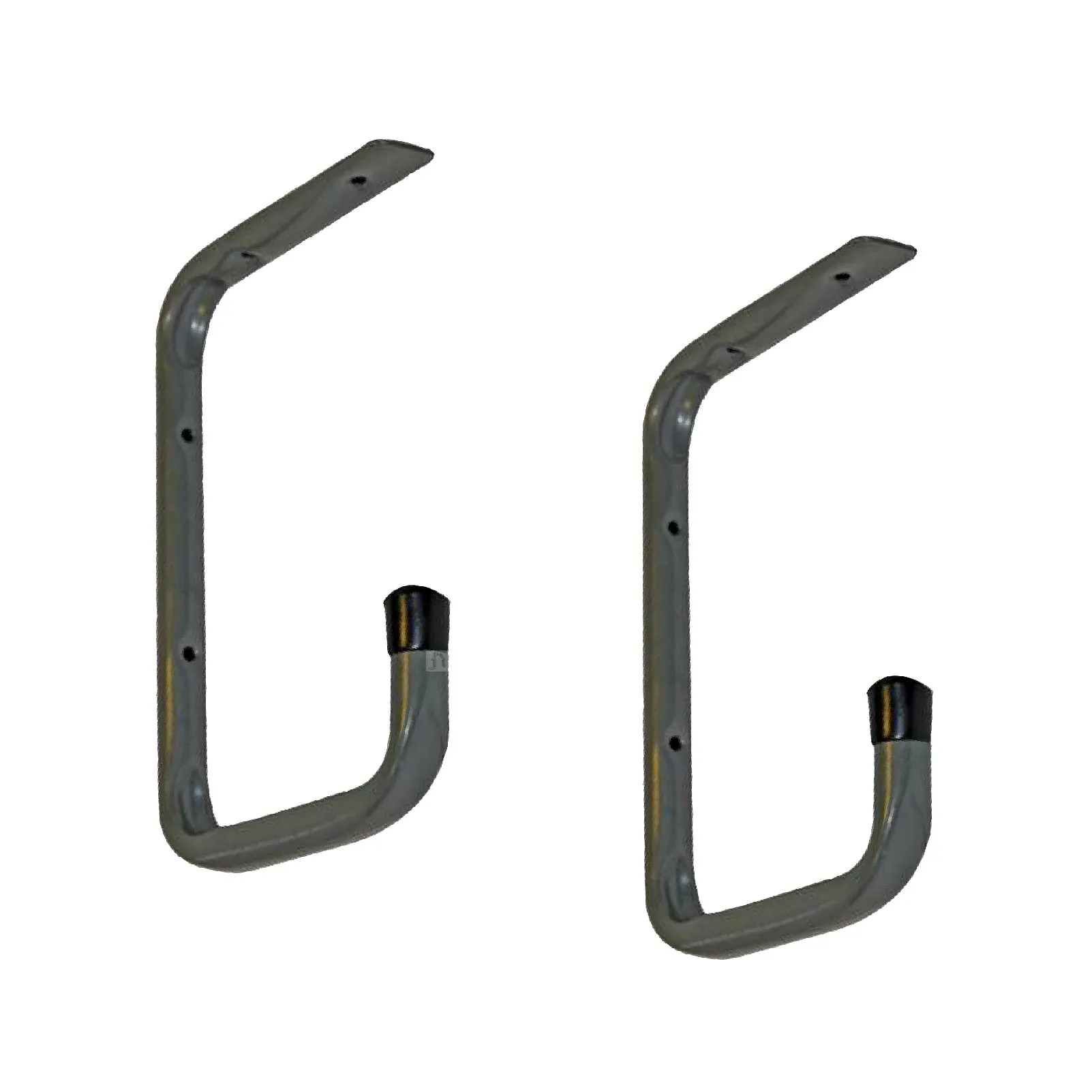 2 x Wall Mounted or Under Shelf 240mm Storage Hooks