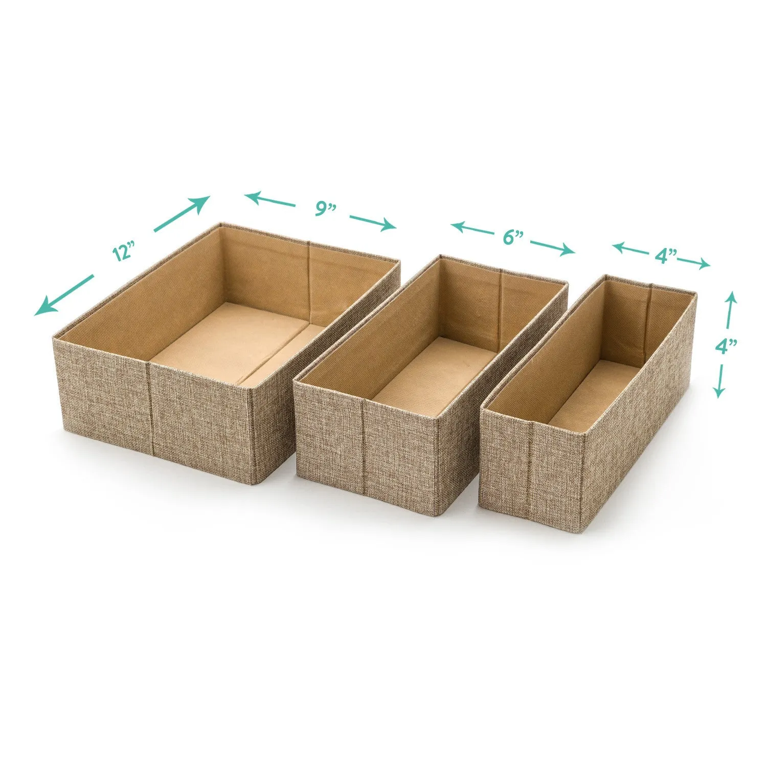 3Pcs Set Decorative Foldable Organizers - Sand Dunes  (Wholesale)