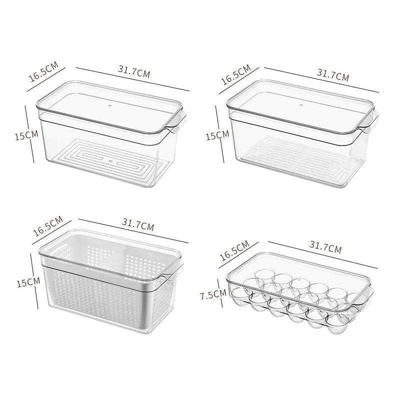 4Pcs Refrigerator organizers