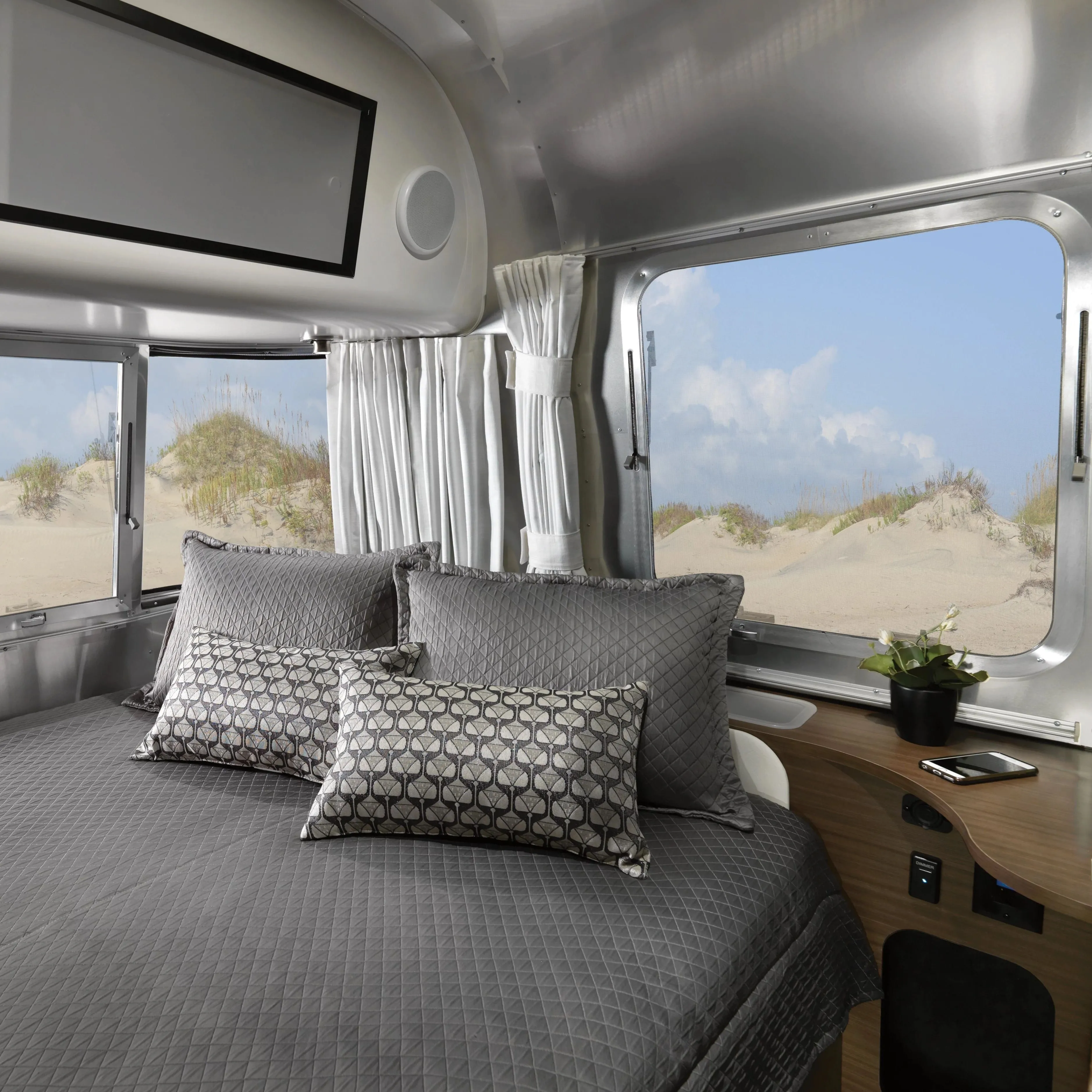 Airstream Solid Custom Curtains for Caravel Travel Trailers