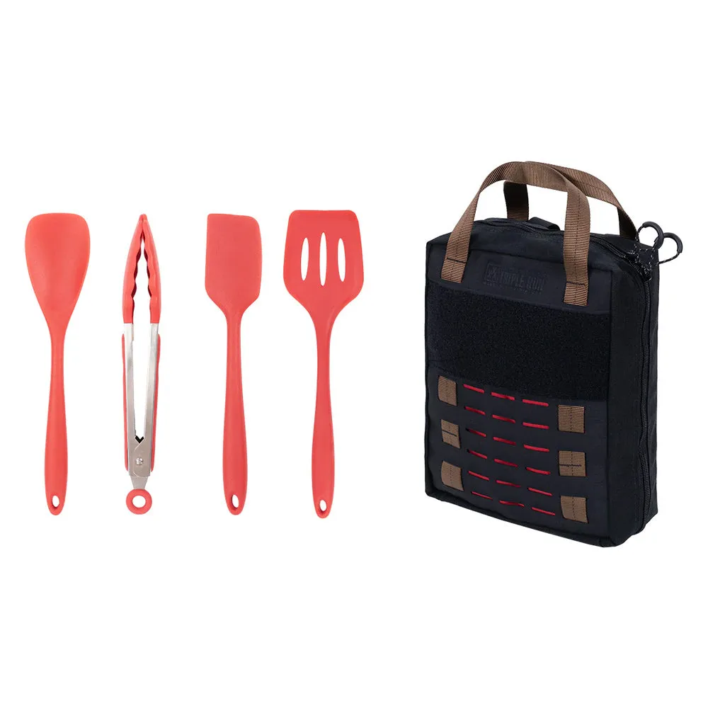 BROG - Cooking Kit Bag & Utensils Bundle