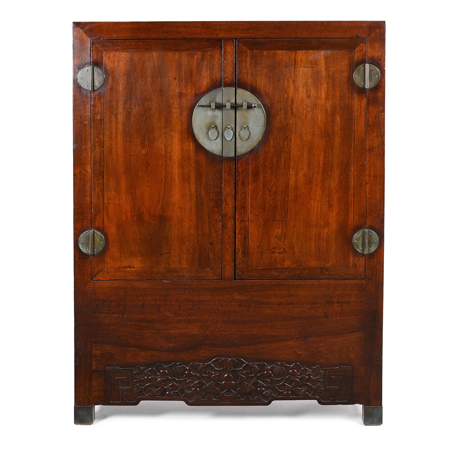 Catalpa Wood Ming Style Cabinet From Peking - 19thC