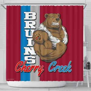 Cherry Creek,CO_Shower Curtain -01A_Scarlet