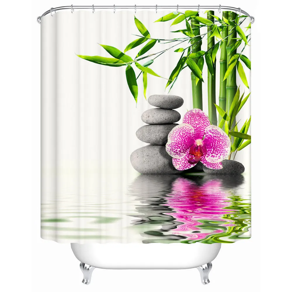 Chinese style Shower Curtains Bathroom Curtain Quality Practical Household Items Waterproof Shower Curtain Y-017