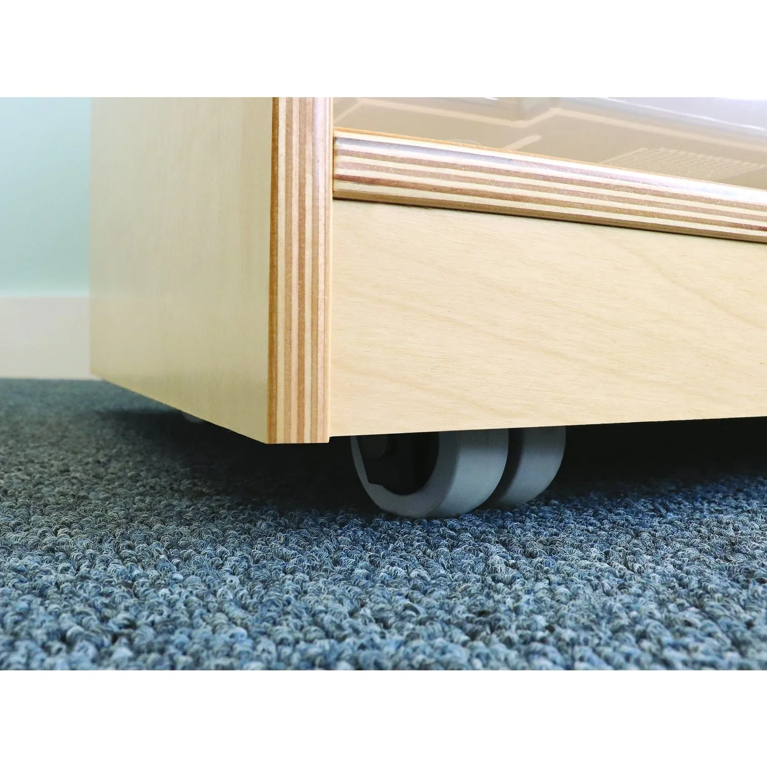 Clear Tray Quad Column Storage Cabinet