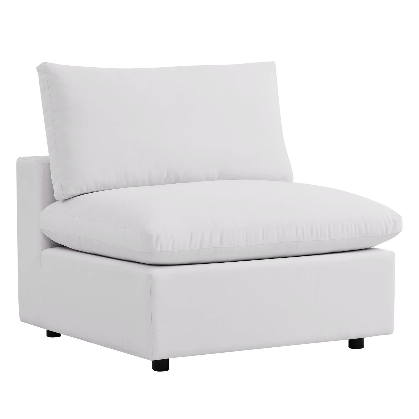 Commix 5-Piece Outdoor Patio Sectional Sofa White EEI-5589-WHI