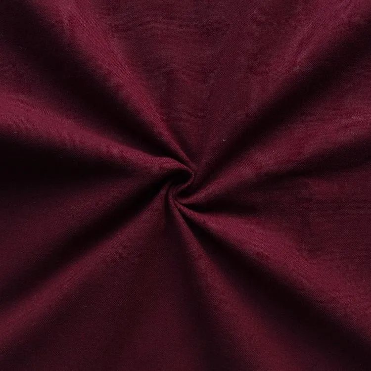 Cotton Solid Maroon 9ft Long Door Curtains Pack Of 2