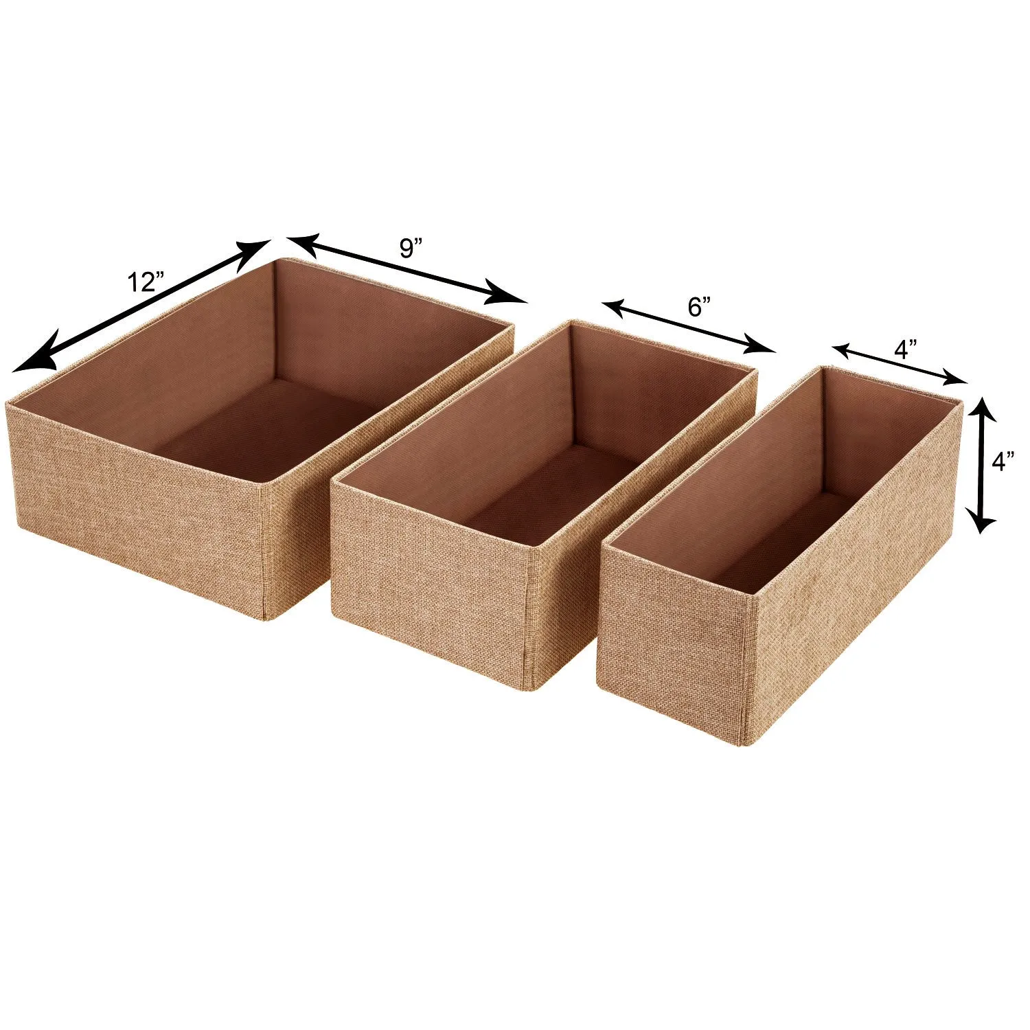 Decorative Foldable organizers, Sand Dunes - 4" x 12" x 4" h  (Wholesale)