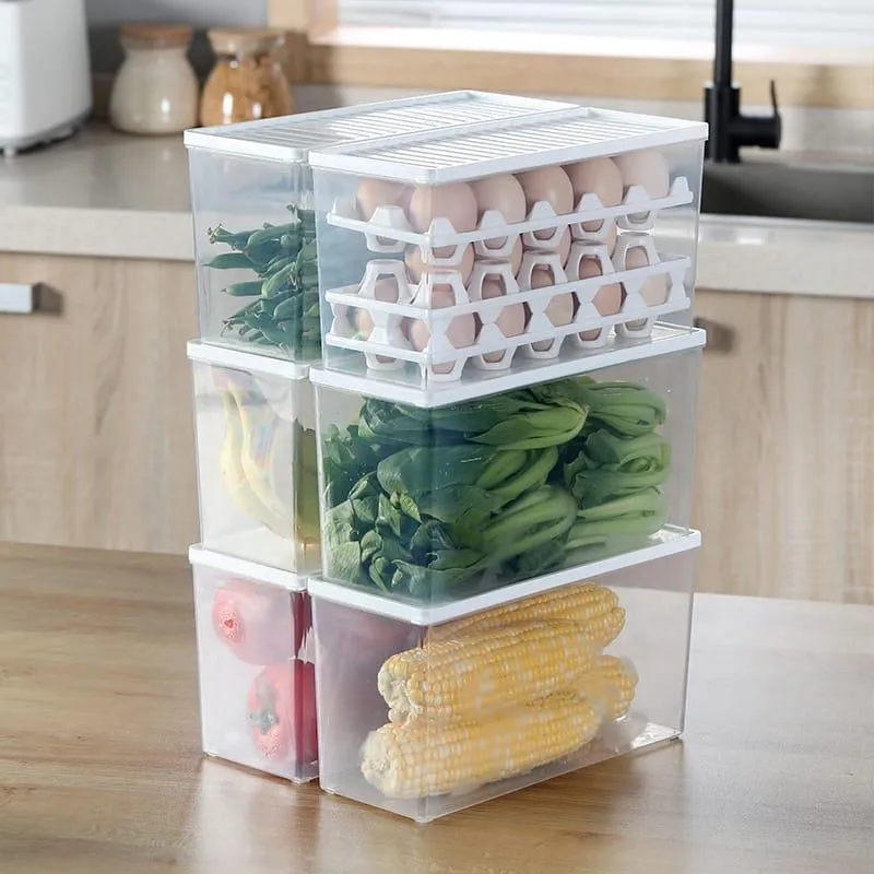 Egg Storage Box with 3 Egg Trays