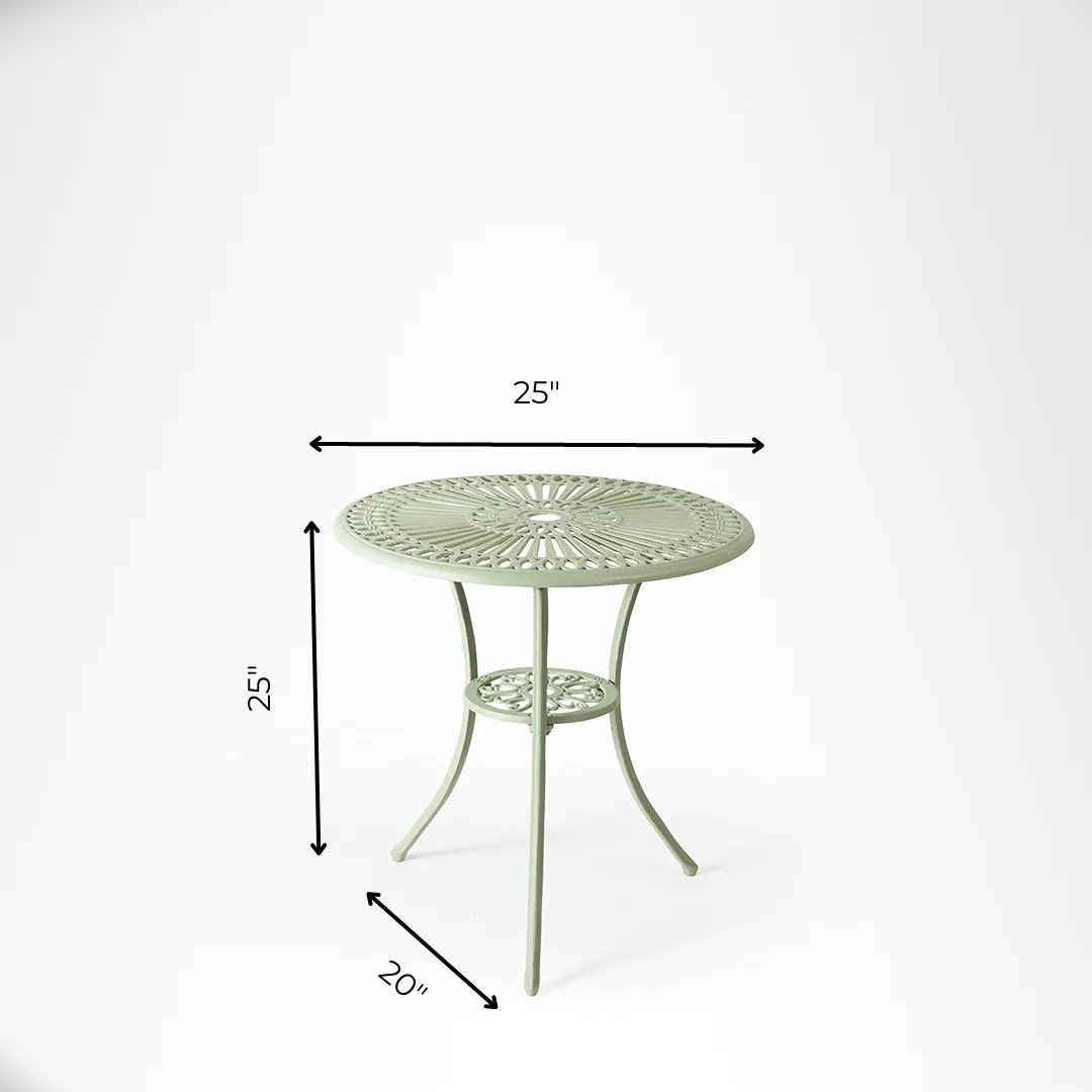 Ellis XVII Cast Aluminium Table