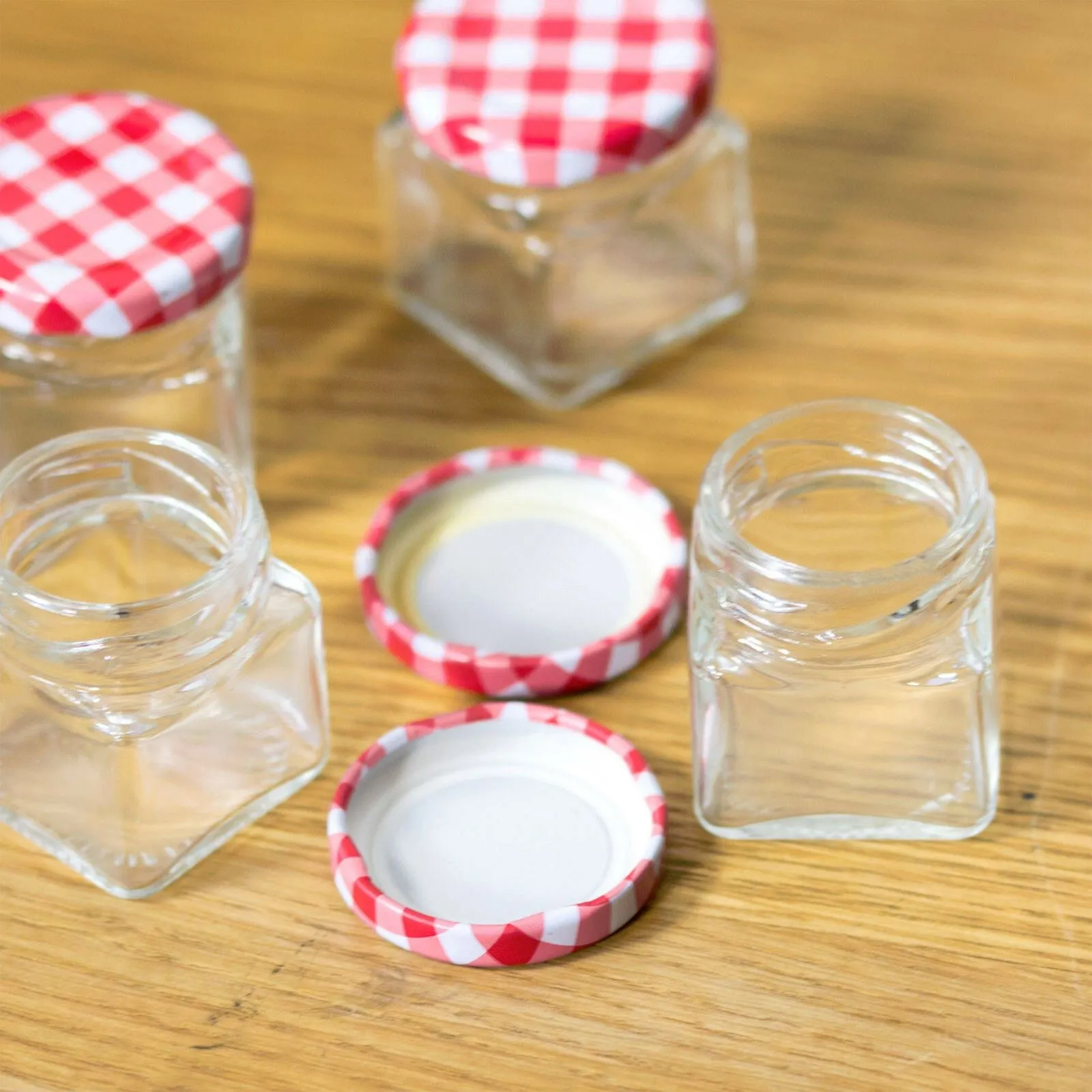 Glass Jar Set With Screw Top Lids 5 Pcs