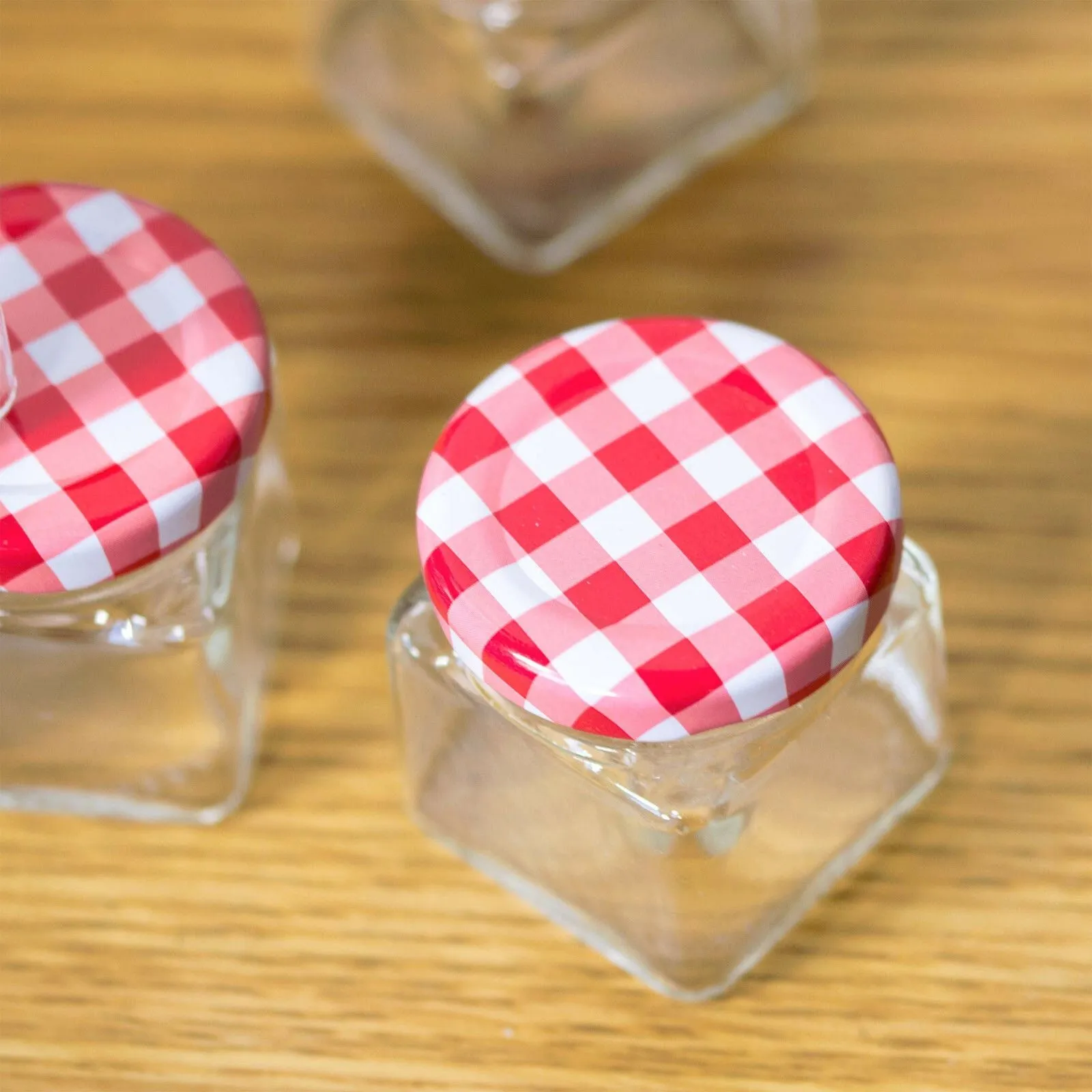 Glass Jar Set With Screw Top Lids 5 Pcs