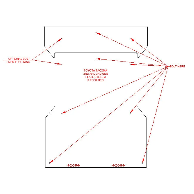 Goose Gear - Bed Plate Drawer System - Toyota Tacoma (2005-2023)