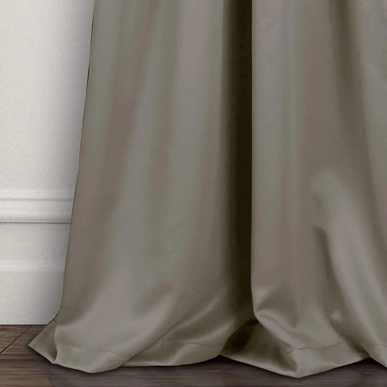 Grey Room Darkening Curtain Panel Pair - 55" W X 98" L ( Set of 2)