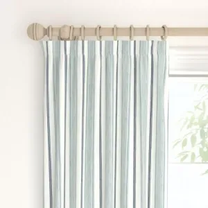 Heacham Stripe Dark Seaspray Curtains