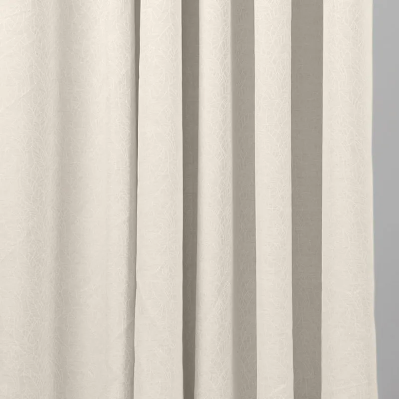 HOME.LIFE Leaf Taped Curtain - Natural