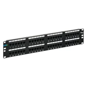 ICC CAT6 Patch Panel with 48 Ports and 2 RMS