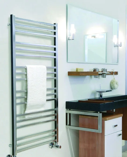 ICO Tuzio Towel Warmer Avento Brushed Nickel