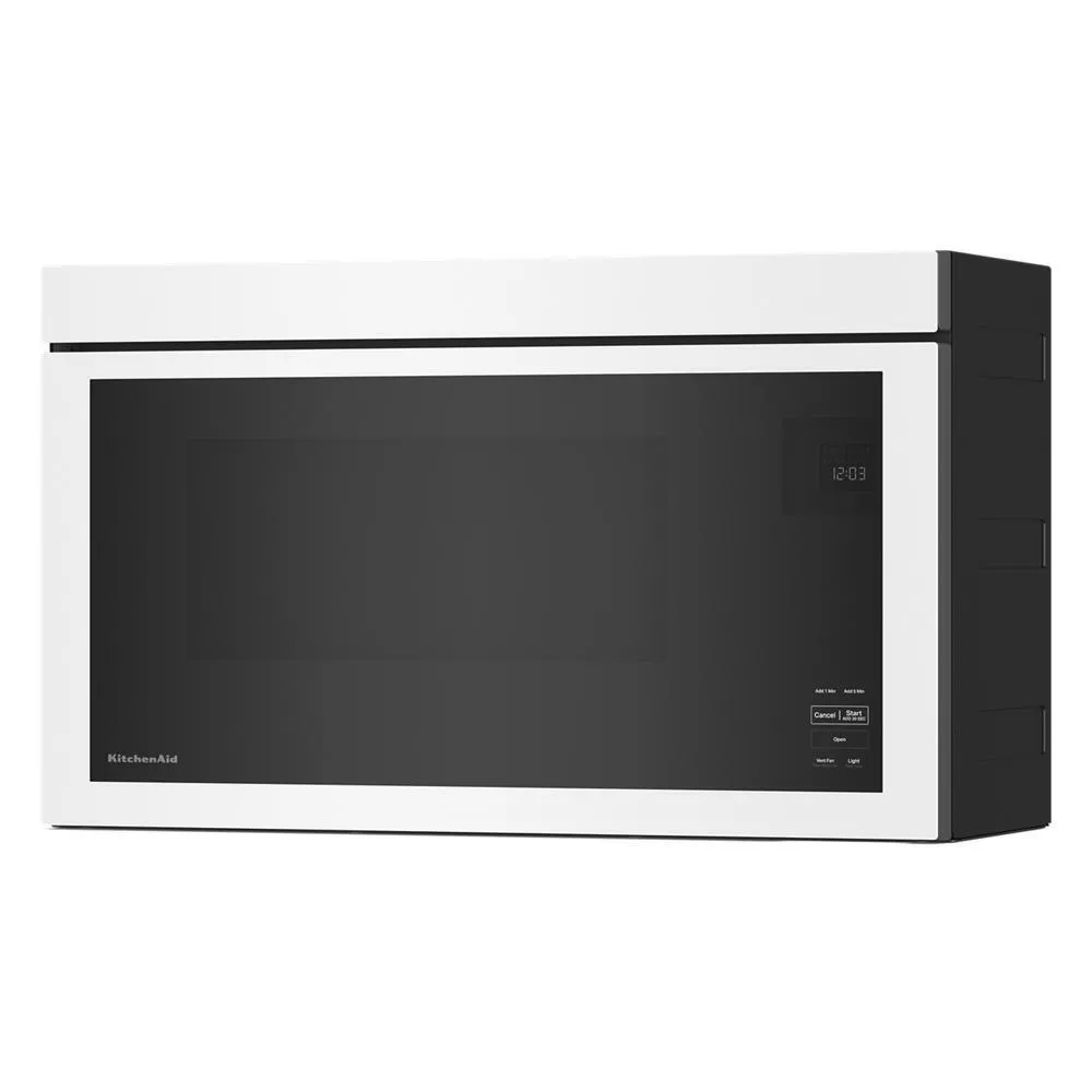 Kitchenaid KMMF330PWH Over-The-Range Microwave with Flush Built-In Design