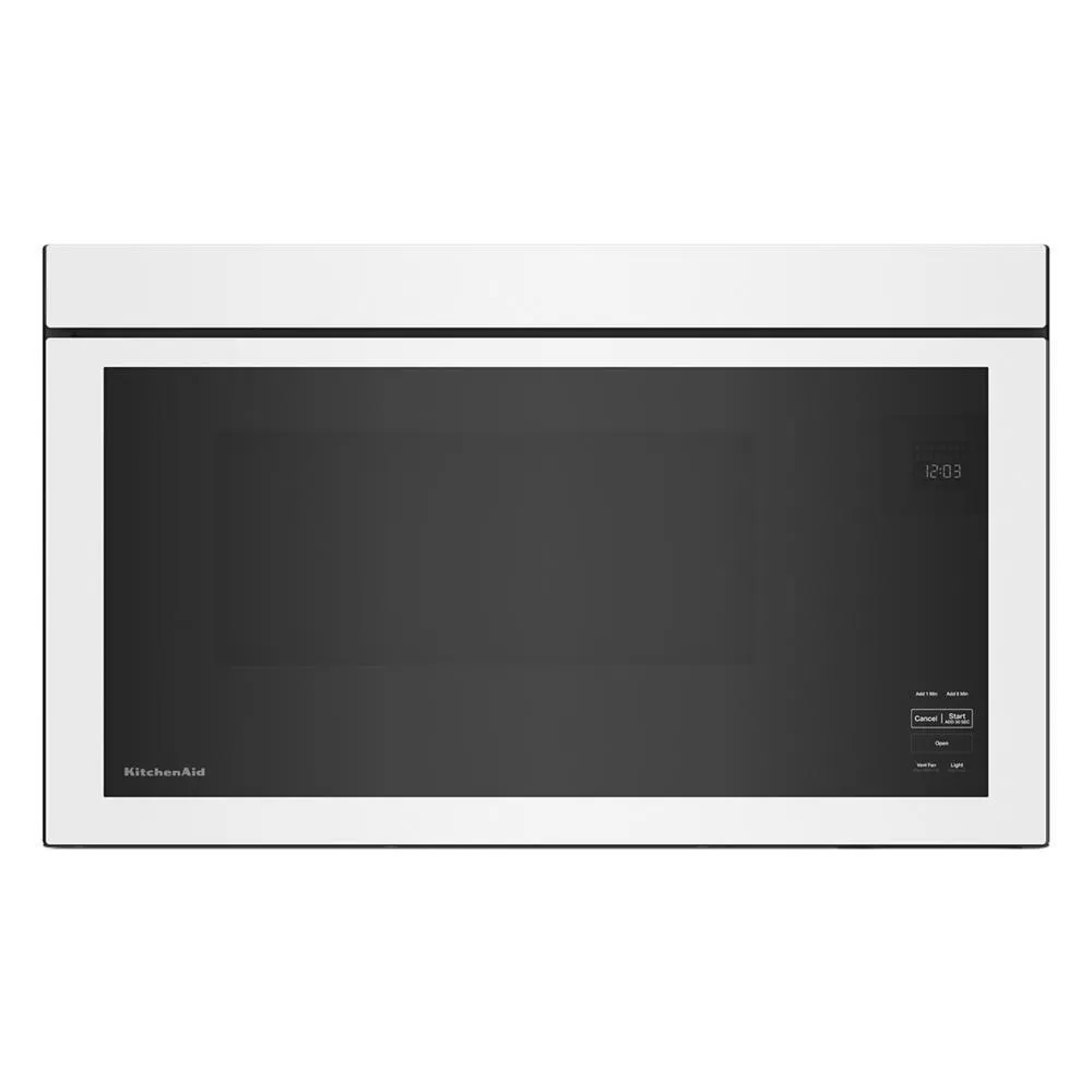 Kitchenaid KMMF330PWH Over-The-Range Microwave with Flush Built-In Design