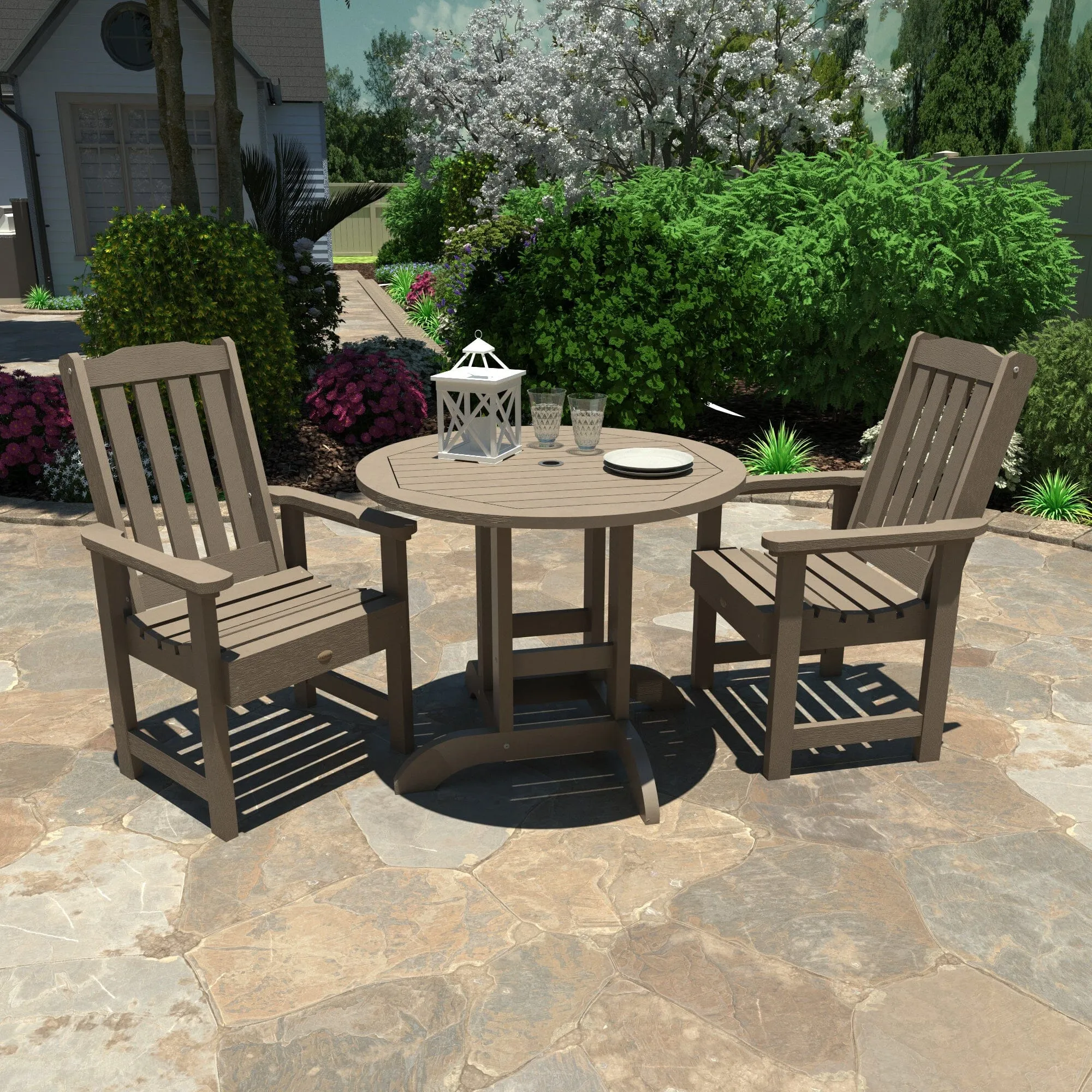 Lehigh 3pc 36in Round Dining Set - Dining Height