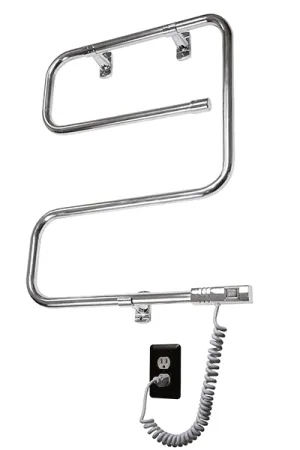 Myson WSPHR03 3 Bar Gem Plug in Wall Mounted Towel Warmer - 19.7"w x 25.6"h