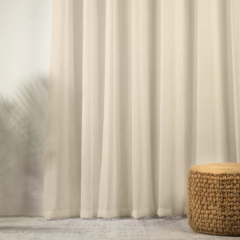 Nest Capri Taped Sheer Curtain - Natural