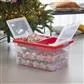 Nesta Christmas Storage Box 32L With Trays For 32 Baubles - Transparent Red-REDUCED 10%