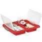 Nesta Christmas Storage Box 32L With Trays For 32 Baubles - Transparent Red-REDUCED 10%