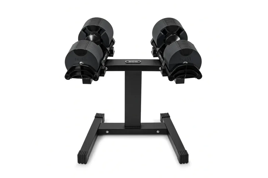 NÜOBELL Single Legged Adjustable Dumbbell Stand (Black)