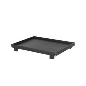 Oak tray | Black 47x36x6cm