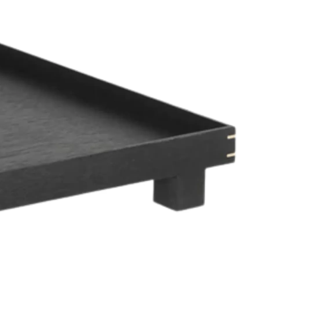 Oak tray | Black 47x36x6cm