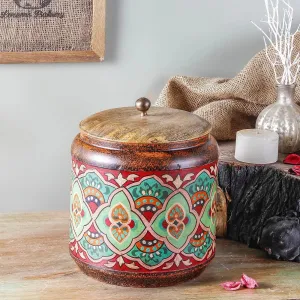 Paulsen Vintage Hand Painted Storage Box