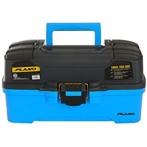 Plano 3-Tray Tackle Box w/Dual Top Access - Smoke  Bright Blue [PLAMT6231]