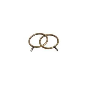 Pristine Curtain Rings - Antique Brass