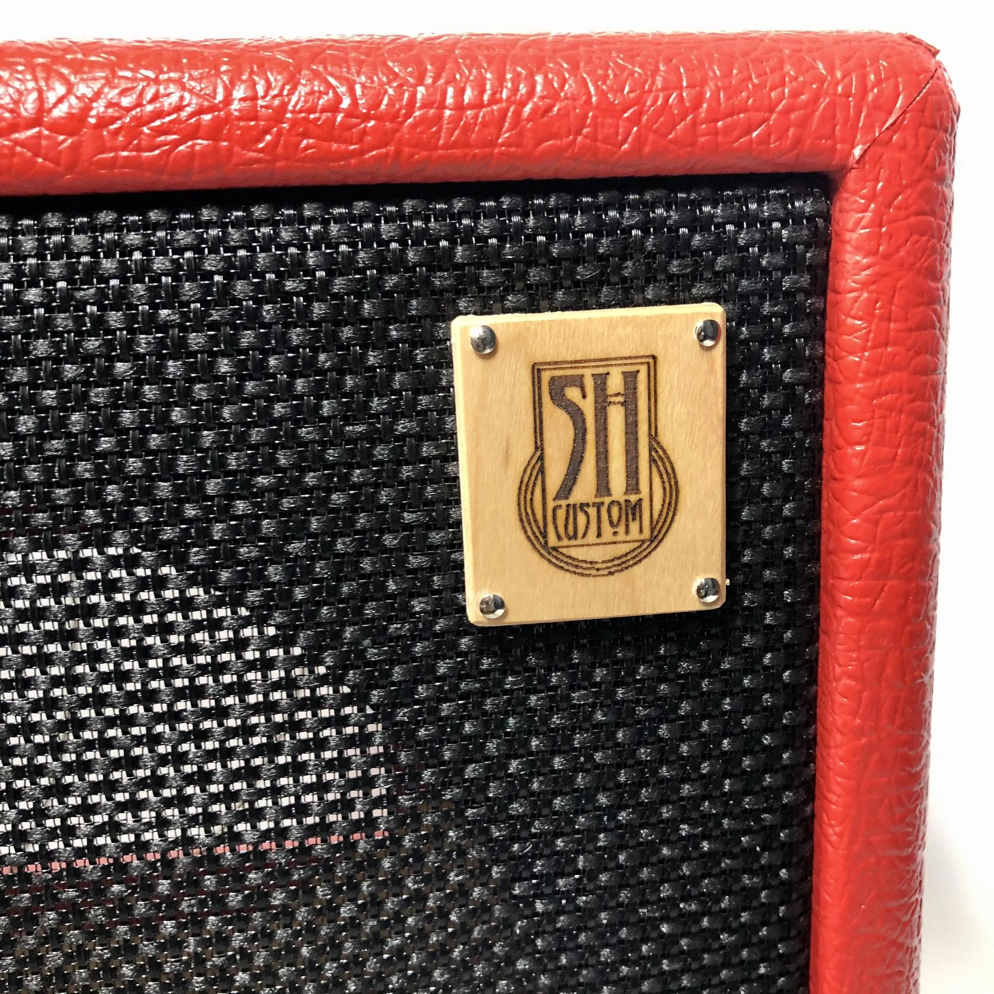 Sam Hill Custom Front Load Speaker Cabinet Red Multi 1x12"