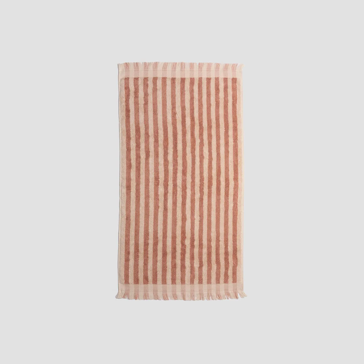 Sand Shell Pembroke Stripe Cotton Hand Towel