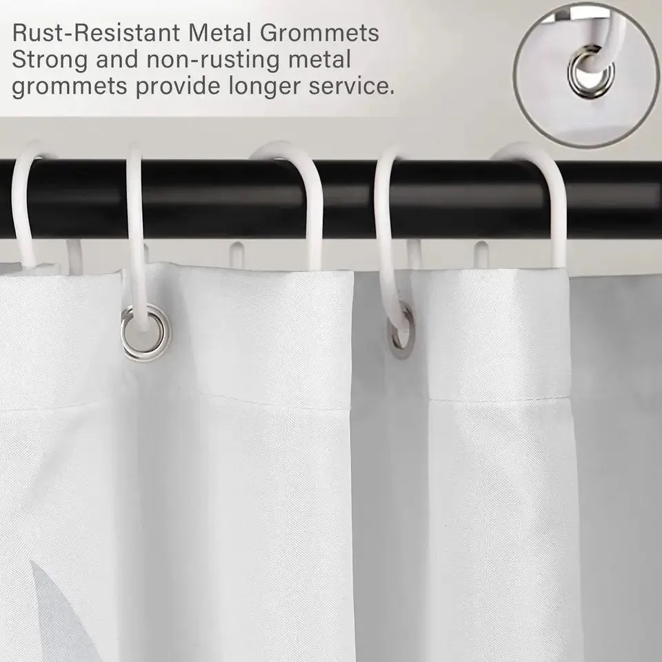 Shower Curtains: Gray Sharks