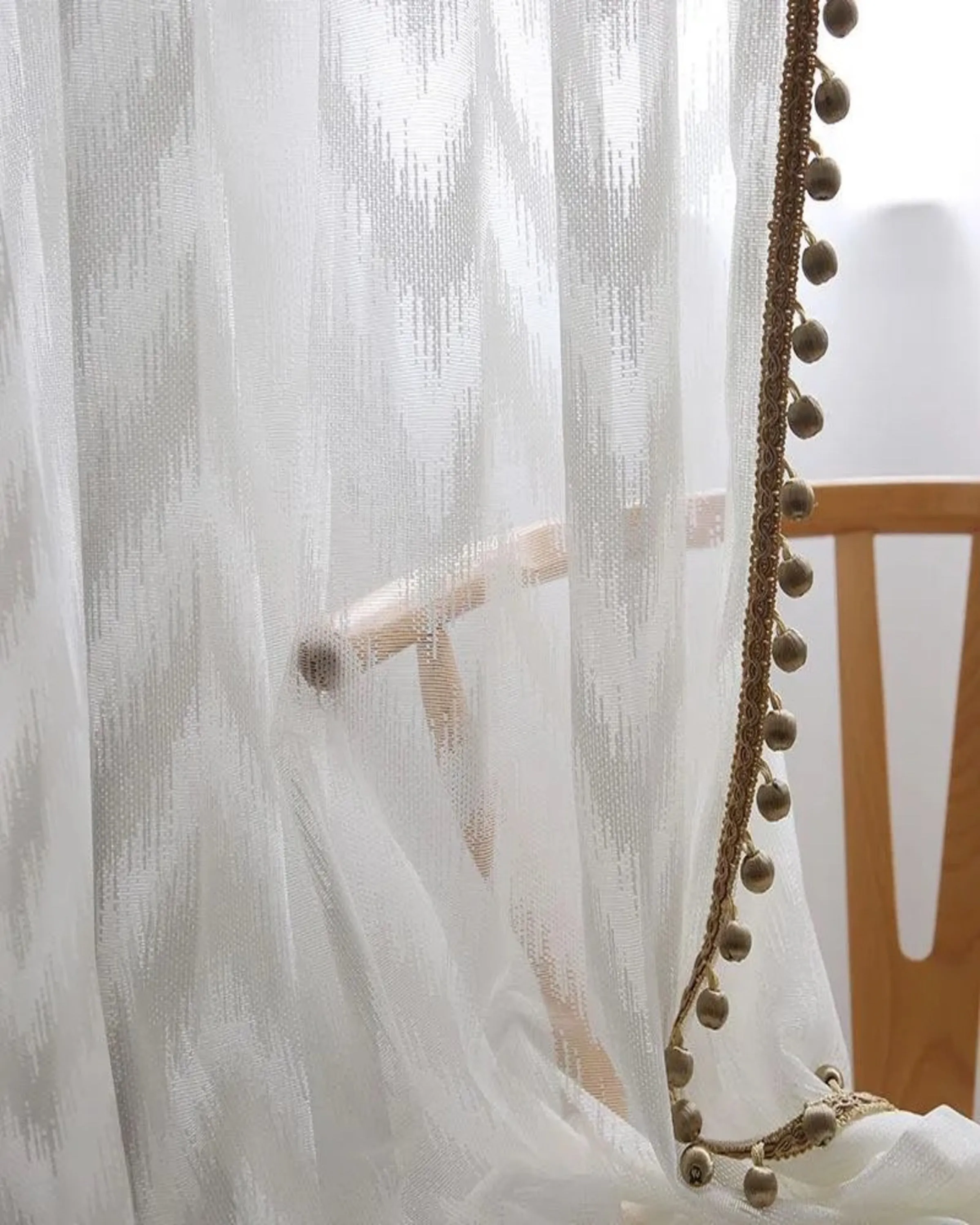 Shyla Beige Cotton Curtain