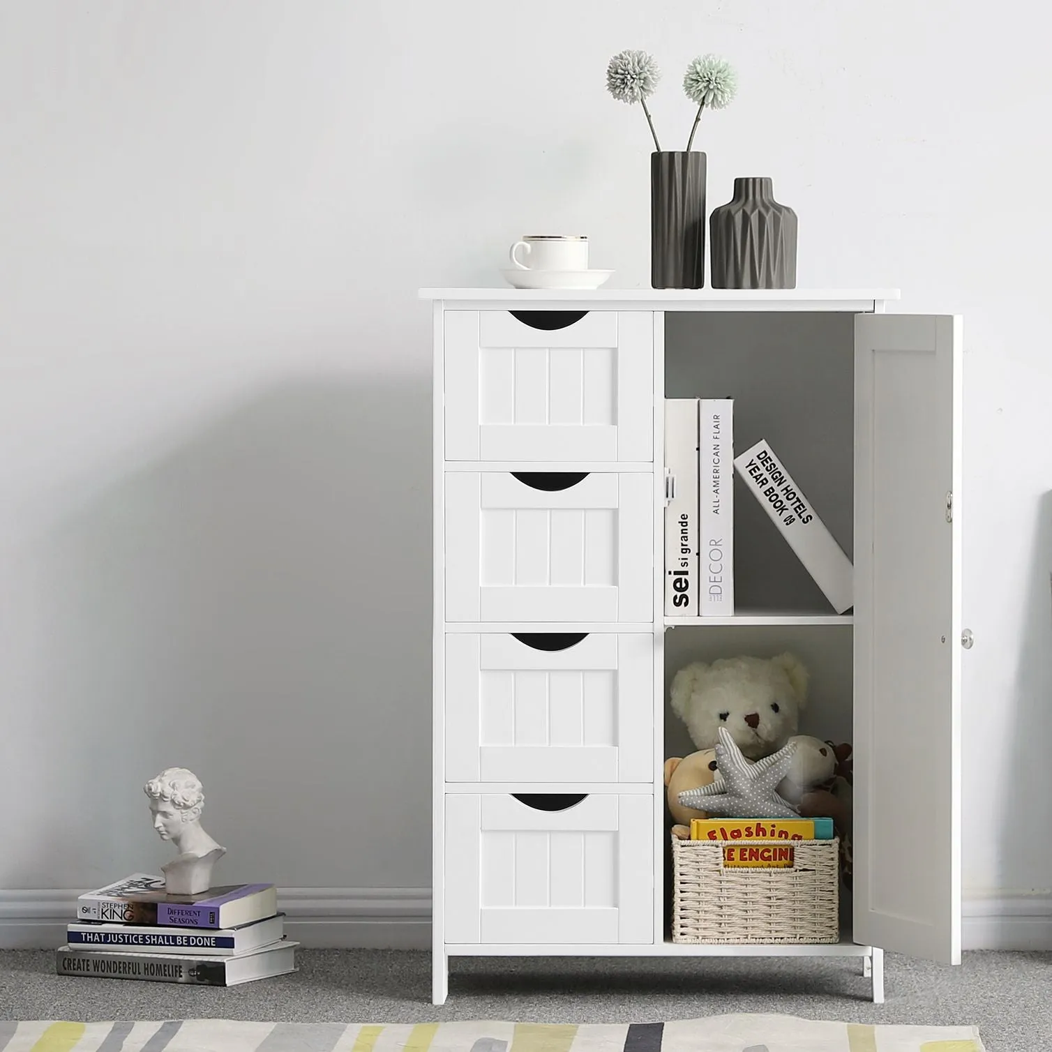 Side Drawers Storage Cabinet