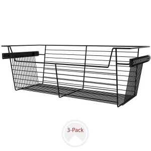 Sidelines / CBSL-301410MB-3 / 30" W Closet Baskets for Custom Closet Systems (3-Pack)