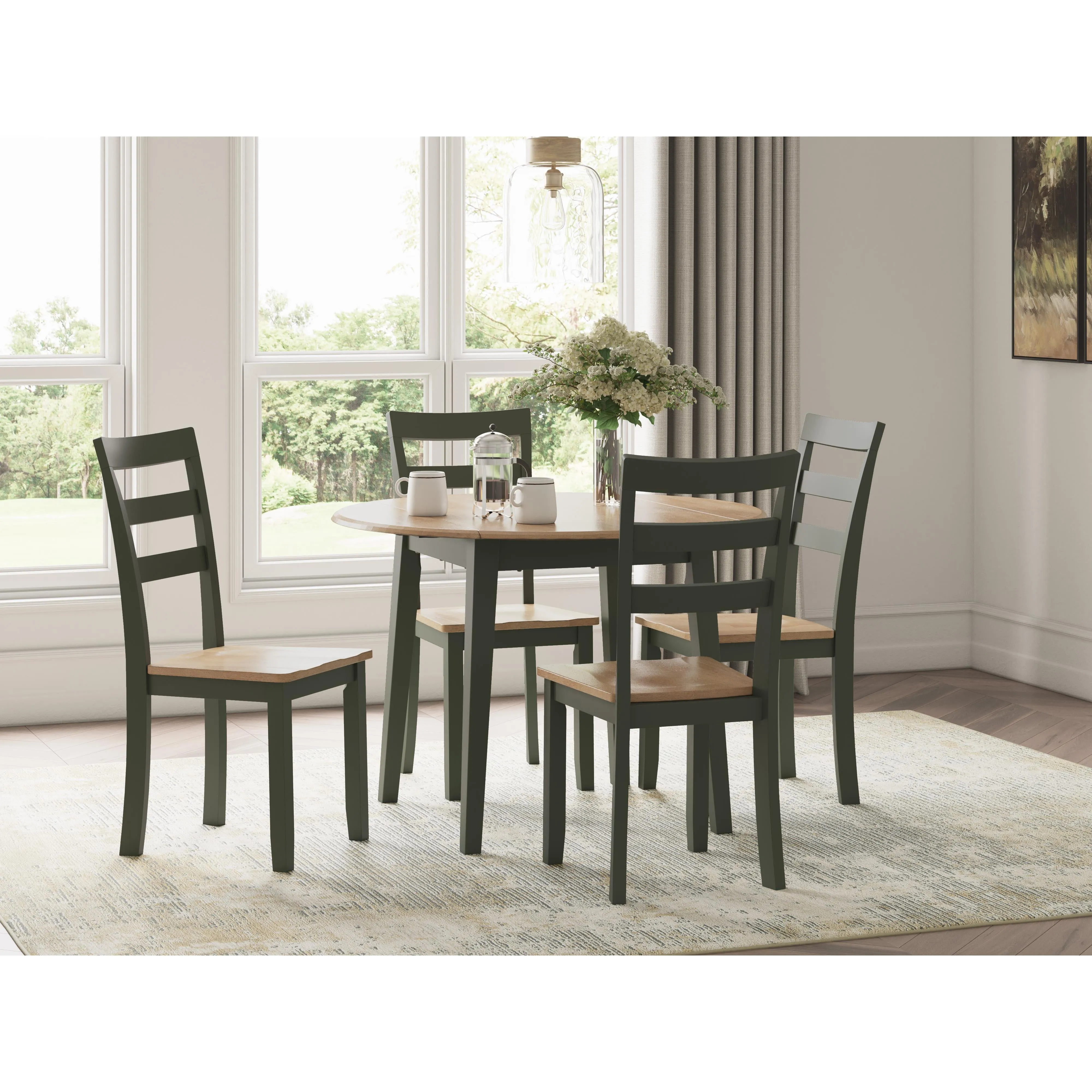 Signature Design by Ashley Round Gesthaven Dining Table D401-15